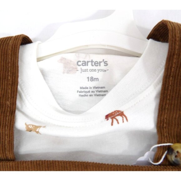 Carter's Unisex Little Moose Coverall Outfit 18 mo. NWT - Picture 3 of 5
